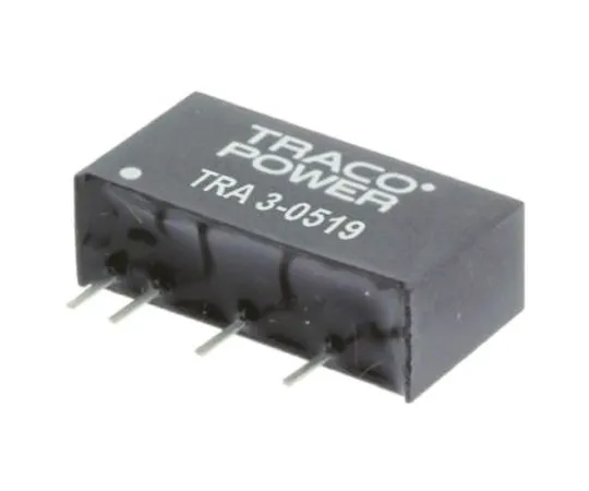 64-0607-15　TRACOPOWER TRA 3 3W Isolated DC-DC Converter Through Hole, Voltage in 10.8 → 13.2 V dc, Voltage out 15V dc　TRA 3-1213
