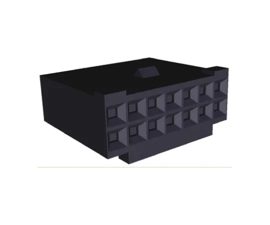 64-0385-06　Tyco Electronics AMPMODU MOD IV Female Connector Housing, 2.54mm Pitch, 14 Way, 2 Row　87631-9