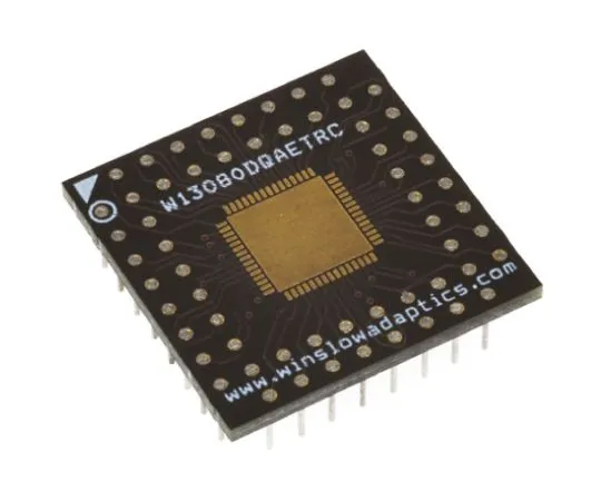 64-0478-23　Winslow Straight Through Hole Mount 0.8 mm, 2.54 mm Pitch IC Socket Adapter, 32 Pin Female QFN to 32 Pin Male PGA　WA13100DQAETRC