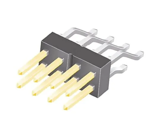 64-0582-17　Samtec TSM, 8 Way, 2 Row, Right Angle Pin Header　TSM-104-02-L-DH