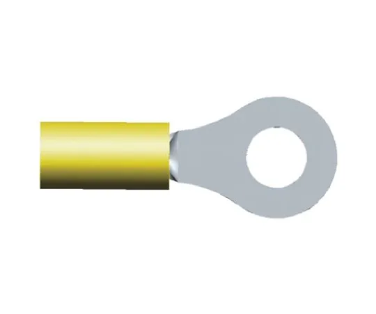 64-0392-04　TE Connectivity PIDG Series Insulated Crimp Ring Terminal, M5 Stud Size, 3mm² to 6mm² Wire Size, Yellow　130679