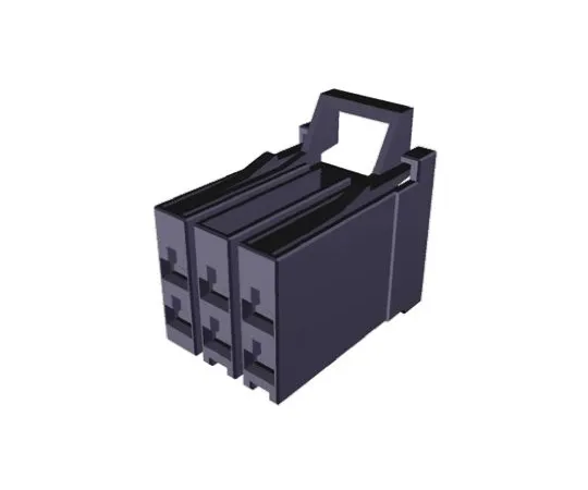 64-0399-65　TE Connectivity Dynamic 3000 Female Connector Housing, 5.08mm Pitch, 6 Way, 2 Row　1318095-2