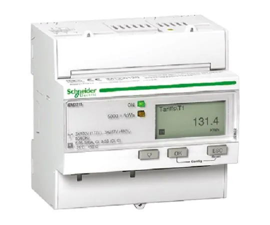 64-0635-14　Schneider Electric iEM3200 LCD Digital Power Meter, 10-Digits, 1, 3 Phase　A9MEM3215