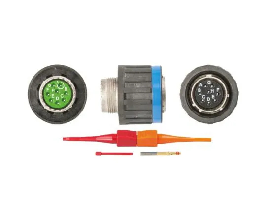 64-0574-34　Souriau EN3645 Series, 8 Way Cable Mount MIL Spec Circular Connector Plug, Socket Contacts,Shell Size 13, Screw　EN3645M6CN08FN