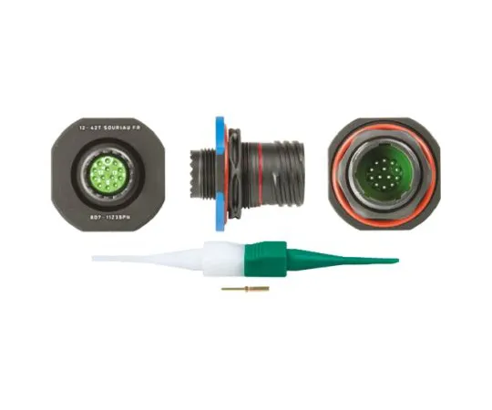 64-0573-89　Souriau 8D Series, 13 Way Panel Mount MIL Spec Circular Connector Receptacle, Pin Contacts,Shell Size 11, Screw　8D711Z35PN