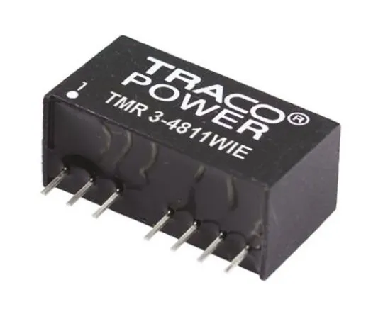 64-0607-26　TRACOPOWER TMR 3WIE 3W Isolated DC-DC Converter Through Hole, Voltage in 18 → 75 V dc, Voltage out 5V dc　TMR 3-4811WIE