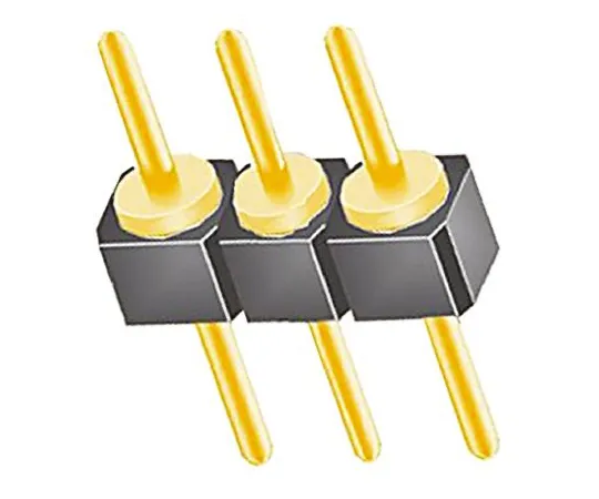 64-0581-95　Samtec TS, 3 Way, 1 Row, Straight Pin Header　TS-103-G-A