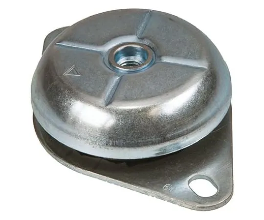 64-0402-66　FIBET M12 Zinc Plated Steel Anti Vibration Mount CFBMH923512M 315daN Compression Load ,92mm dia. Natural Rubber　CFBMH923512M