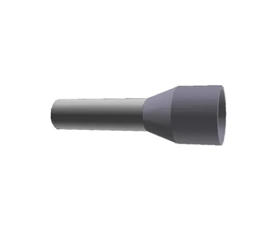 64-0378-69　TE Connectivity Insulated Crimp Bootlace Ferrule, 12mm Pin Length, 2.8mm Pin Diameter, 4mm² Wire Size, Grey　2-966067-0