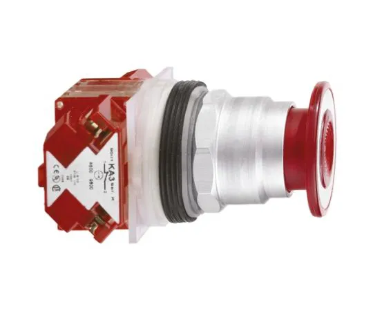 64-0495-97　Schneider Electric Harmony 9001K Series, Red Push Button Head, Maintained, 30mm Cutout　9001KR9R