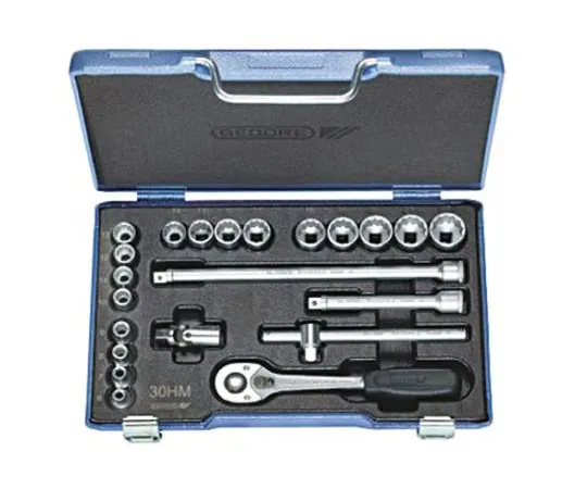 64-0619-52　Gedore D 30 HMU-10, 22 Piece Socket Set 3/8 in Square Drive　D 30 HMU-10