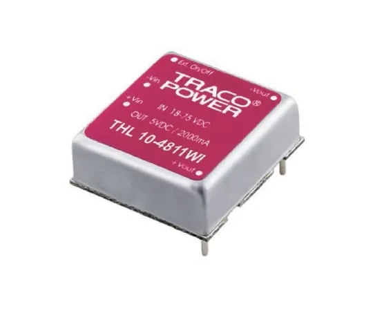 64-0441-82　TRACOPOWER THL 10WI 10W Isolated DC-DC Converter Through Hole, Voltage in 18 → 75 V dc, Voltage out ±15V dc　THL 10-4823WI
