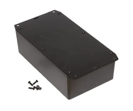 64-0623-85　Hammond 1591, ABS Enclosure, IP54, Flanged, 193 x 113 x 58mm　1591XXEFLBK