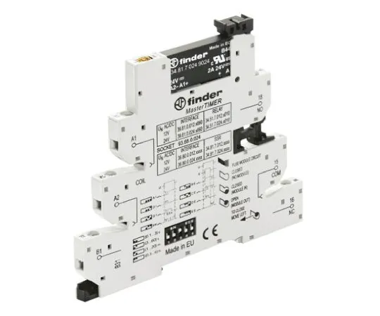 64-0635-73　Finder 2 A SPNO Solid State Relay, AC/DC, DIN Rail, 24 V dc Maximum Load　39.80.0.024.9024