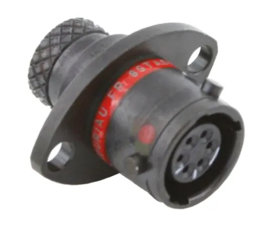 64-0547-10　Souriau 8STA Series Panel Mount Connector, 6 contacts Socket　8STA00406SN