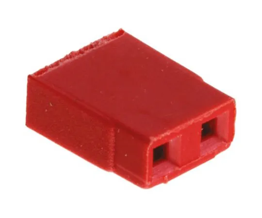 64-0494-95　HARWIN Jumper Female Straight Red Open Top 2 Way 1 Row 2.54mm Pitch　M7566-05