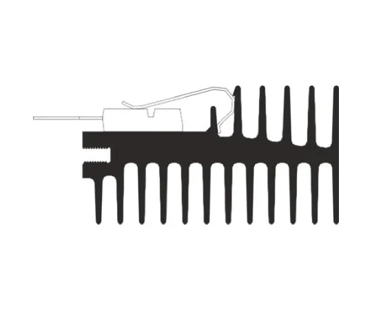 64-0350-85　Heatsink, 5.29K/W, 50 x 27 x 50mm, Clip　0S506/50/B