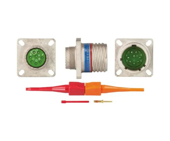 64-0574-50　Souriau EN3645 Series, 8 Way Panel Mount MIL Spec Circular Connector Receptacle, Pin Contacts,Shell Size 13, Screw　EN3645M0CN08MN