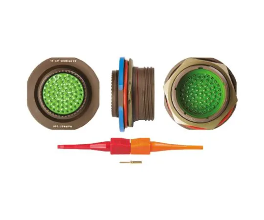 64-0572-63　Souriau 8D Series, 61 Way Panel Mount MIL Spec Circular Connector Receptacle, Pin Contacts,Shell Size 25, Screw　8D725W61PN