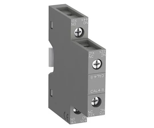 64-0346-58　ABB CAL4-11, NO/NC (2), Auxiliary Contact, Side Mount, 6 A　1SBN010120R1011  CAL4-11