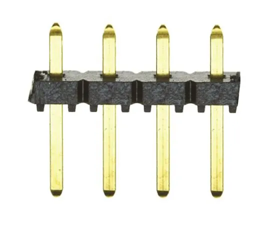 64-0581-41　Samtec Flex Stack TLW, 4 Way, 1 Row, Straight Pin Header　TLW-104-05-G-S