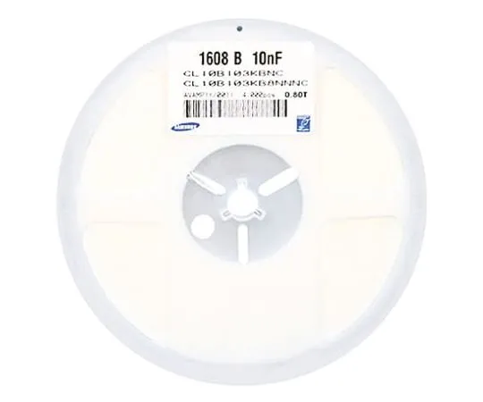 64-0588-43　Samsung Electro-Mechanics 1206 (3216M) 10μF MLCC 25V dc ±10% SMD CL31A106KAHNNNE　CL31A106KAHNNNE