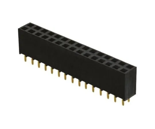 64-0580-69　Samtec SSW Series 2.54mm Pitch 30 Way 2 Row Straight PCB Socket, Through Hole, Solder Termination　SSW-115-01-G-D