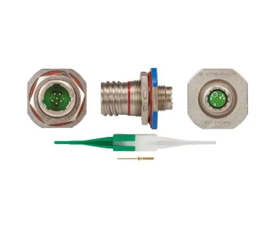 64-0573-43　Souriau 8D Series, 6 Way Panel Mount MIL Spec Circular Connector Receptacle, Pin Contacts,Shell Size 09, Screw　8D709F35PN