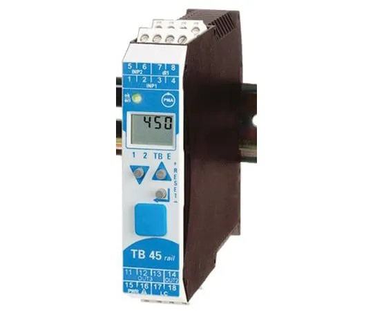64-0450-32　P.M.A TB 45 PID Temperature Controller, 99 x 22.5mm, 2 Output Relay, 18 → 30 V ac, 18 → 31 V dc Supply　TB45-113-00000-000