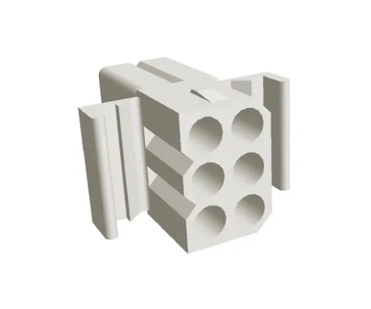 64-0388-93　TE Connectivity .093 Commercial Female Connector Housing, 5.03mm Pitch, 6 Way, 2 Row　770087-1