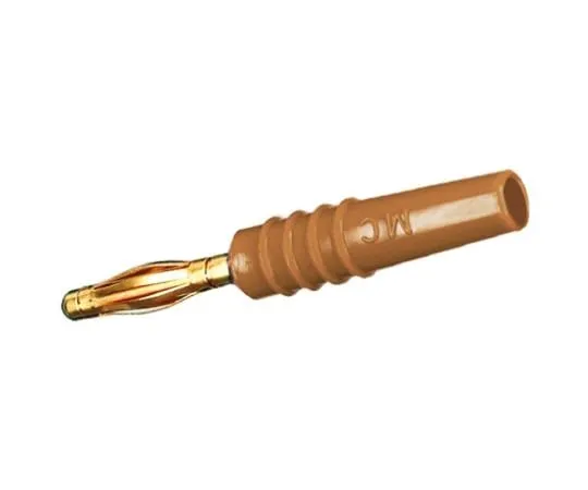 64-0568-07　Brown Plug Banana Plug Solder 30 V ac, 60 V dc　22.2618-27