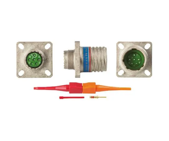 64-0574-47　Souriau EN3645 Series, 6 Way Panel Mount MIL Spec Circular Connector Receptacle, Pin Contacts,Shell Size 11, Screw　EN3645M0BN98MN