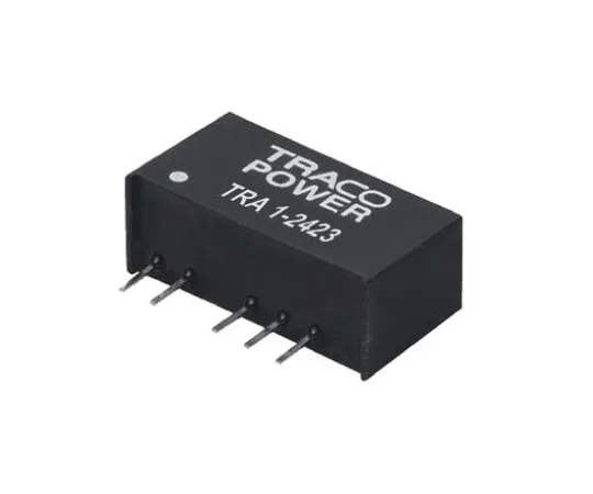 64-0441-13　TRACOPOWER TRA 1 1W Isolated DC-DC Converter Through Hole, Voltage in 10.8 → 13.2 V dc, Voltage out ±15V dc　TRA 1-1223