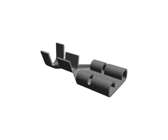 64-0394-12　TE Connectivity FASTON .250 Series Crimp Receptacle, 6.35 x 0.81mm, 1mm² to 2.5mm², 17AWG to 13AWG, Tin Plated　737440-2