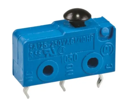 64-0474-01　SPDT Mushroom Shaped Microswitch, 5 A @ 250 V ac　1050.2202