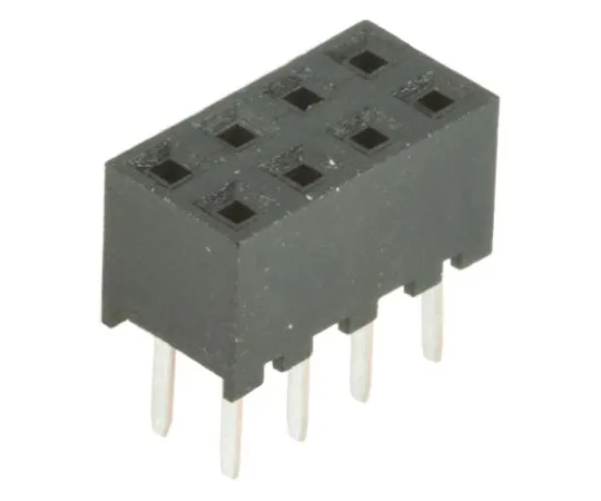 64-0576-07　Hirose A3C Series 2mm Pitch 8 Way 2 Row Straight PCB Socket, Through Hole, Solder Termination　A3C-8DA-2DSC(71)