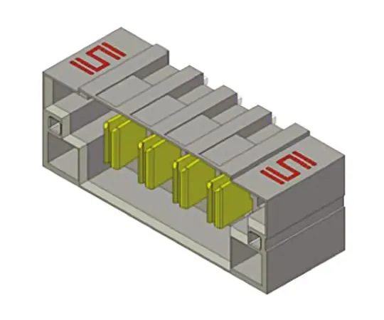 64-0593-74　Samtec MPT Power Strip, 4 Way, 1 Row, Right Angle PCB Header　MPT-04-01-01-L-RA-SD