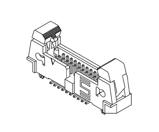 64-0590-13　Samtec EHT, 10 Way, 2 Row, Straight PCB Header　EHT-105-01-S-D-SM-LC