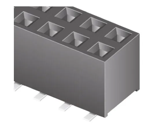 64-0581-29　Samtec TLE Series 2mm Pitch 10 Way 2 Row Straight PCB Socket, Surface Mount, Solder Termination　TLE-105-01-G-DV