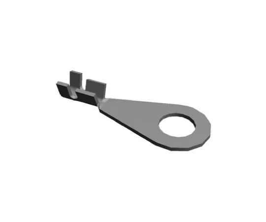 64-0392-15　TE Connectivity Uninsulated Crimp Ring Terminal, M4 Stud Size, 0.2mm² to 0.6mm² Wire Size　42508-2