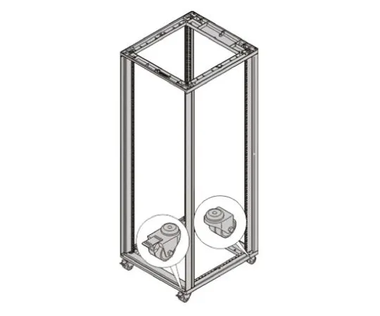 64-0521-97　castor kit (x4). 400KG 60 DIA with feet　27230068