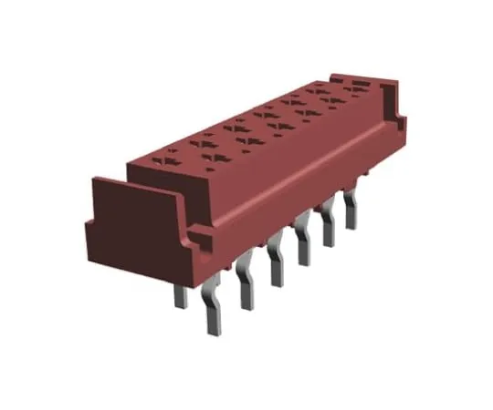 64-0384-83　TE Connectivity Micro-MaTch Series 2.54mm Pitch 12 Way 2 Row Straight PCB Socket, Through Hole, Solder Termination　1-338068-2