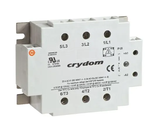 64-0402-85　Sensata / Crydom 50 A rms Solid State Relay, Zero Cross, Panel Mount, SCR, 530 V rms Maximum Load　D53TP50C