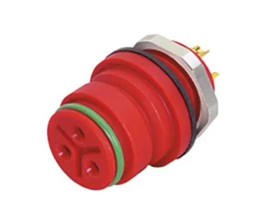 64-0445-20　Binder 720 Series Miniature Panel Mount Connector, 3 contacts Socket　99-9108-50-03