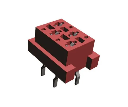 64-0494-20　TE Connectivity Micro-MaTch Series 2.54mm Pitch 4 Way 2 Row Straight PCB Socket, Through Hole, Solder Termination　7-215079-4