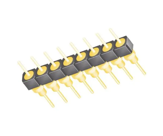 64-0589-84　Samtec BBS, 8 Way, 1 Row, Straight Pin Header　BBS-108-G-A