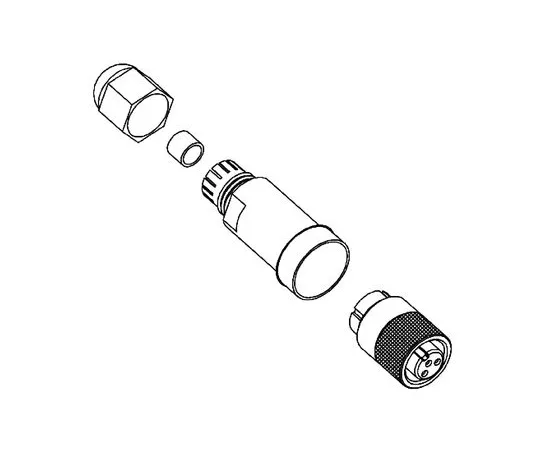 64-0545-03　Molex Electronics 130017 Series Miniature Cable Mount Connector, 3 contacts Plug　1300170004