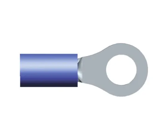 64-0391-58　TE Connectivity PLASTI-GRIP Series Insulated Crimp Ring Terminal, M5 (#10) Stud Size, 1mm² to 2.6mm² Wire Size, Blue　32960