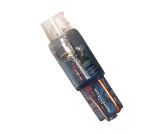 64-0464-96　LED Reflector Bulb, Wedge, Blue, T-1 3/4 Lamp, 4.5mm dia., 24 V　LE-0509-01B