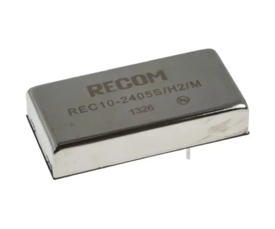 64-0638-85　Recom REC10 10W Isolated DC-DC Converter Through Hole, Voltage in 18 → 36 V dc, Voltage out 5V dc　REC10-2405S/H2/M